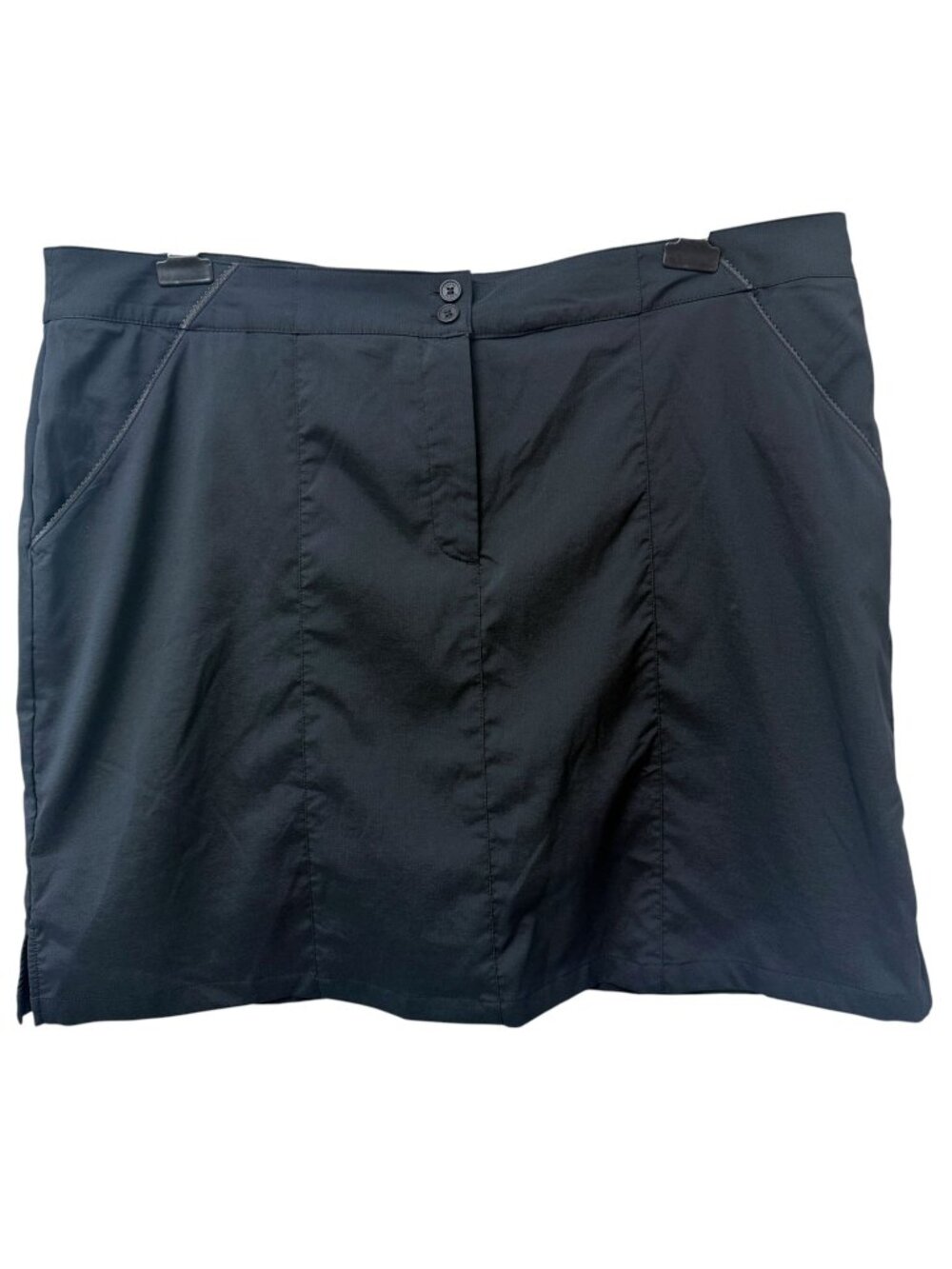 Nancy Lopez Golf Skort Plus Size 22 Black Performance Casual Athletic Skirt